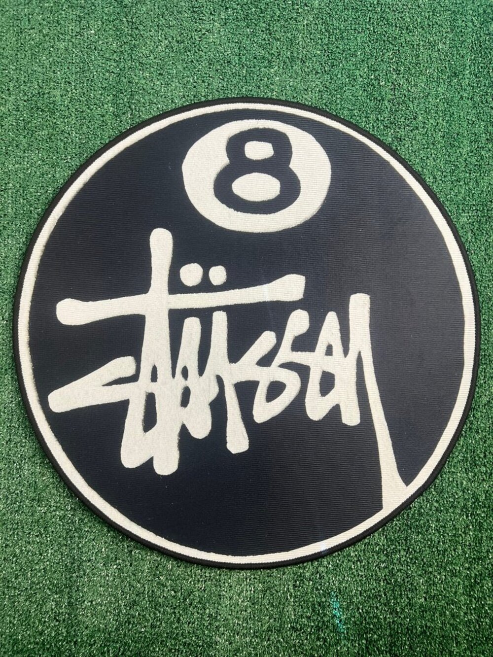 Stussy 8 Ball Worldwide Rug Non Slip Back